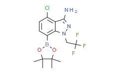 4-Chloro-7-(4,4,5,5-tetramethyl-1,3,2-dioxaborolan-2-yl)-1-(2,2,2-trifluoroethyl)-1H-indazol-3-amine